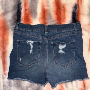 No Boundaries Distressed Blue Jean Shorts